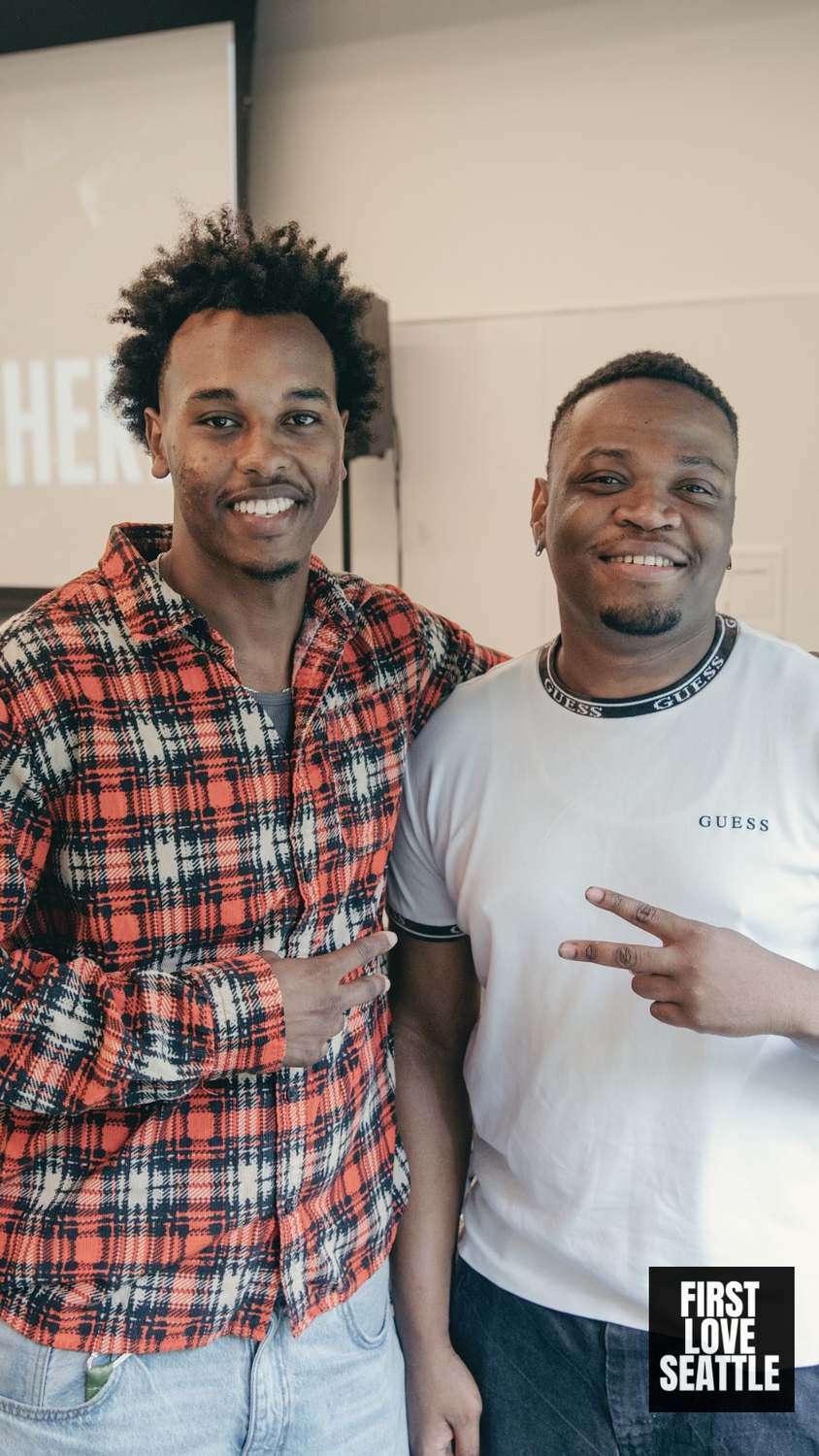 Two members after a Sunday gathering